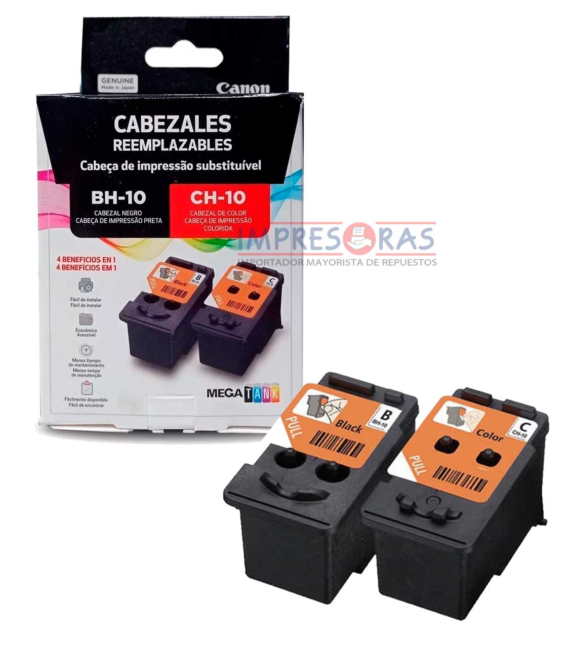 Pack Cabezal Canon BH-10 Negro + CH-10 Color