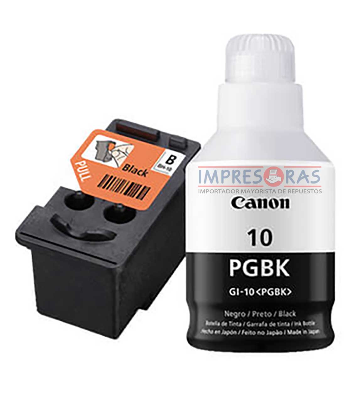 Pack Cabezal Canon BH-10 Negro + Tinta GI-10PGBK